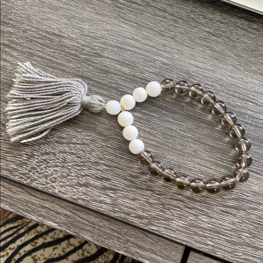 Beaded mala style bracelet